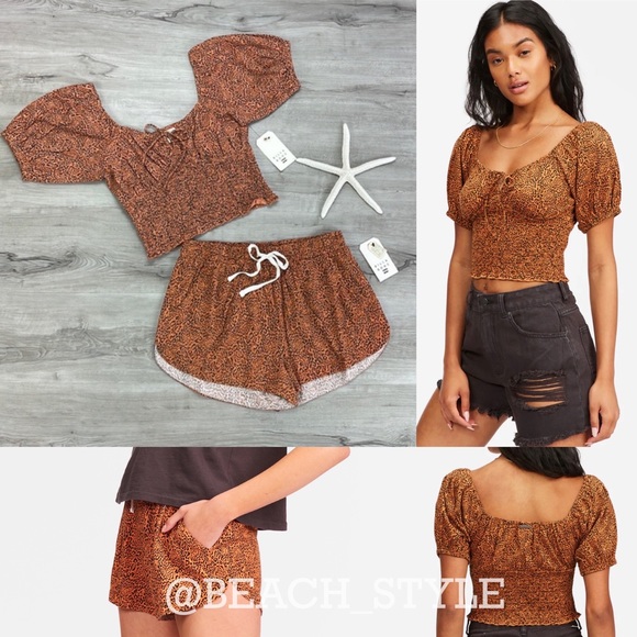 Billabong Pants - 🔆BILLABONG🔆 SWEET SUNSET ROAD TRIPPIN PRINT TOP AND SHORTS SET